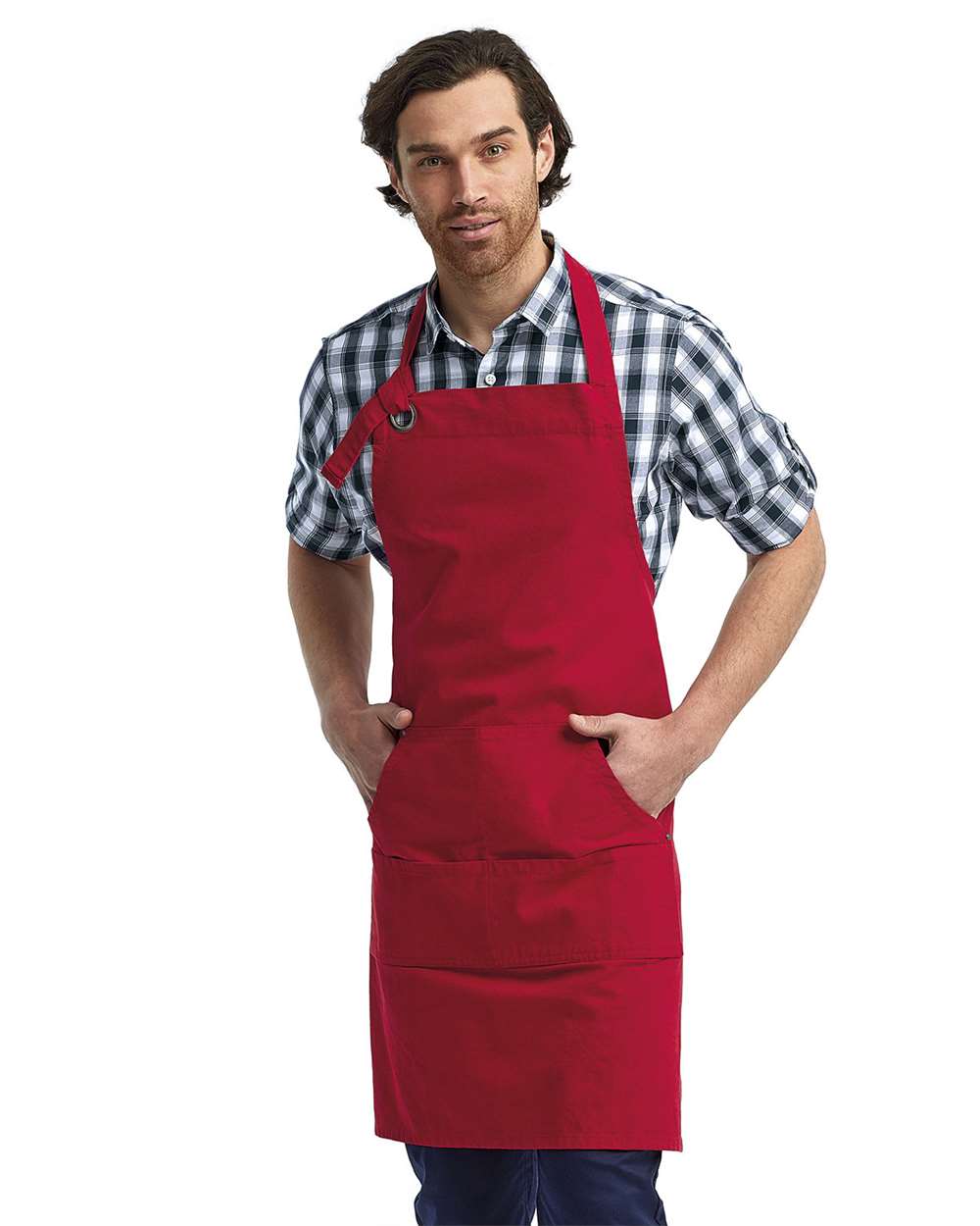 Artisan Collection by Reprime-RP137-Calibre Heavy Canvas Apron with Pocket - Image 27