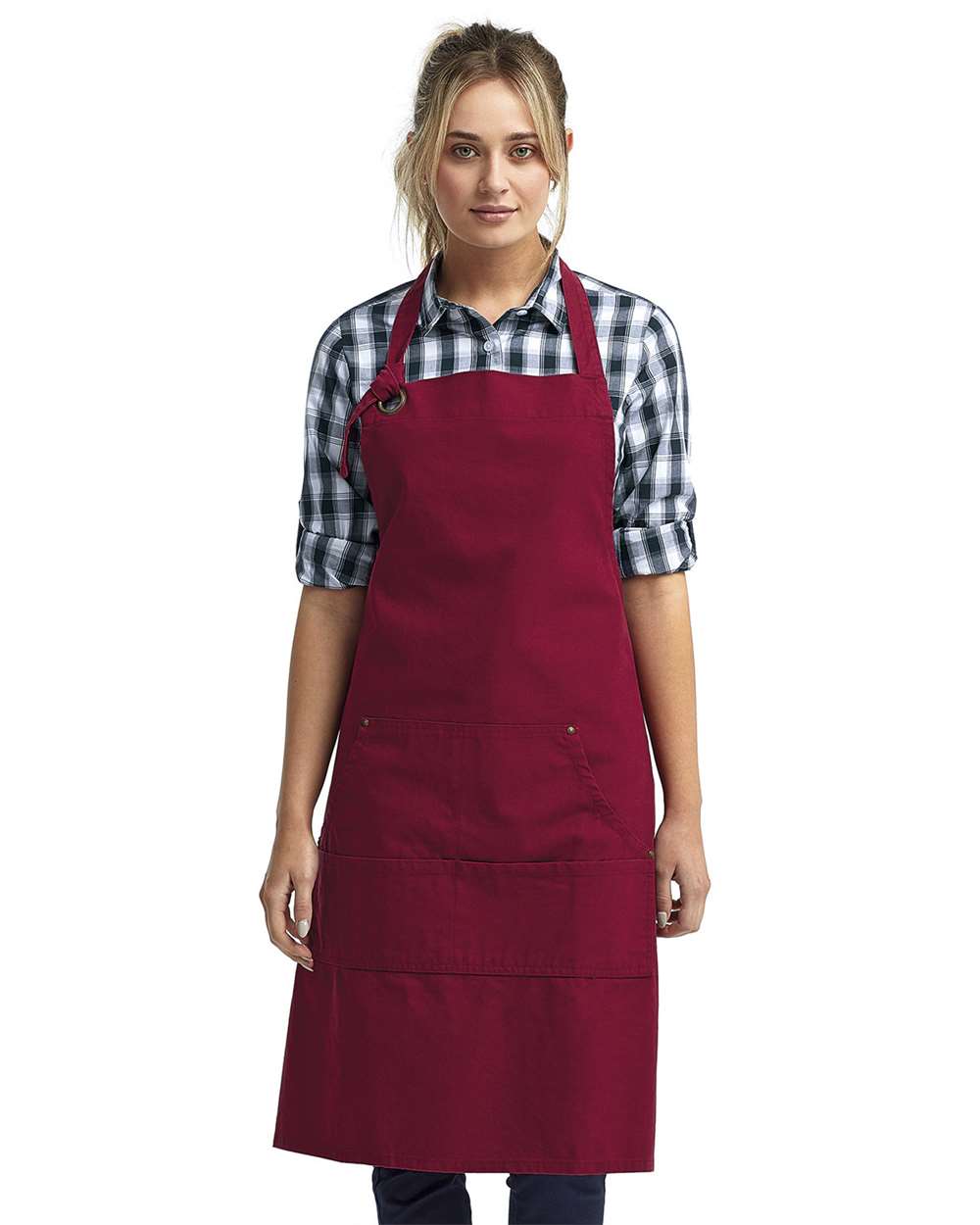 Artisan Collection by Reprime-RP137-Calibre Heavy Canvas Apron with Pocket - Image 7