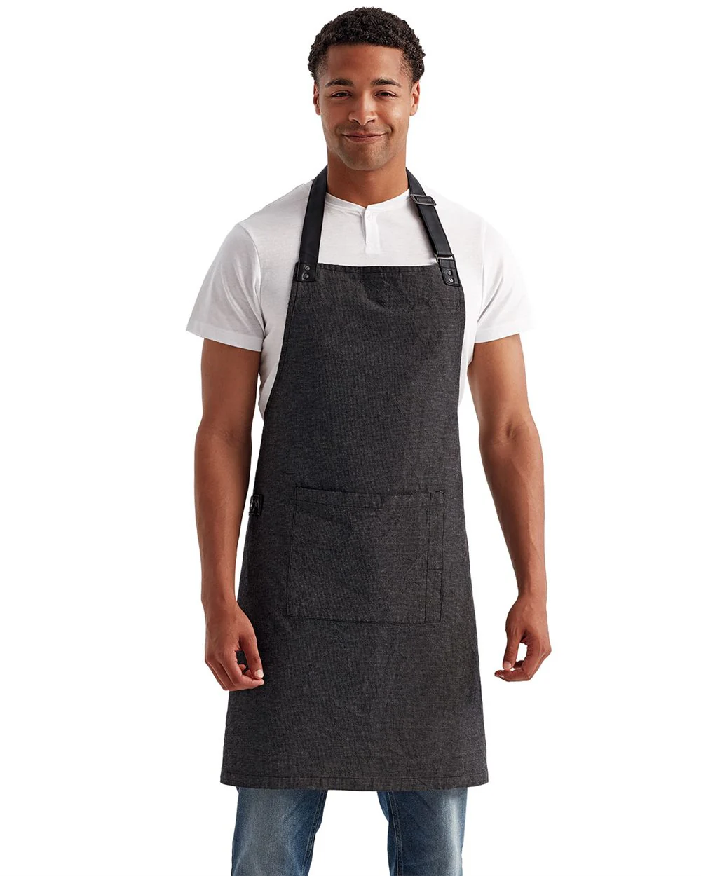 Artisan Collection by Reprime-RP144-Annex Oxford Apron with Pocket - Image 4