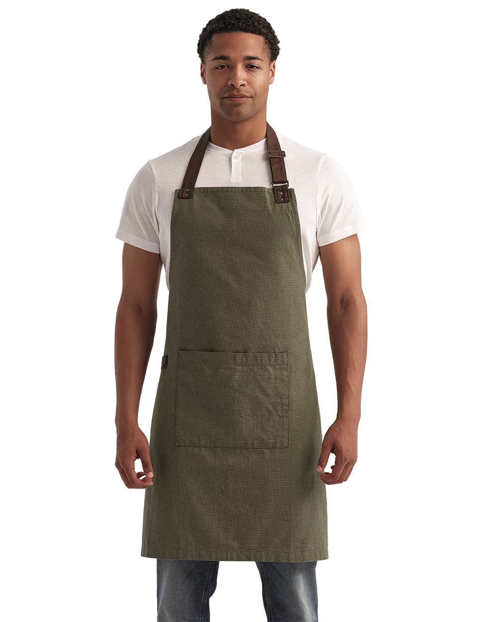 Artisan Collection by Reprime-RP144-Annex Oxford Apron with Pocket - Image 5