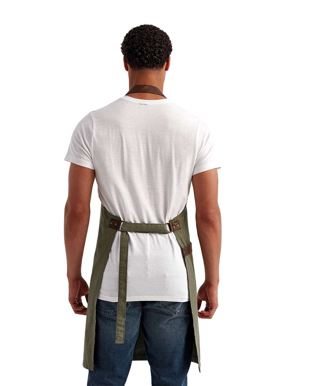 Artisan Collection by Reprime-RP144-Annex Oxford Apron with Pocket - Image 7