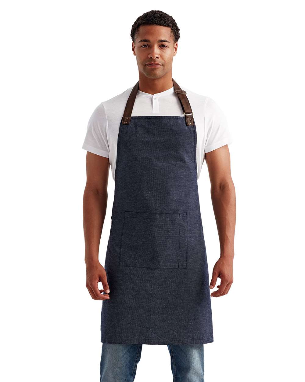 Artisan Collection by Reprime-RP144-Annex Oxford Apron with Pocket - Image 8
