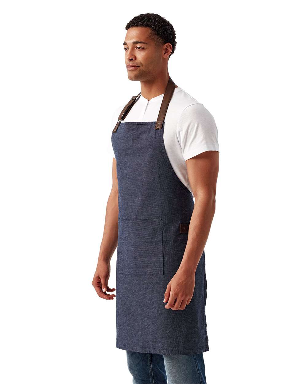 Artisan Collection by Reprime-RP144-Annex Oxford Apron with Pocket - Image 9