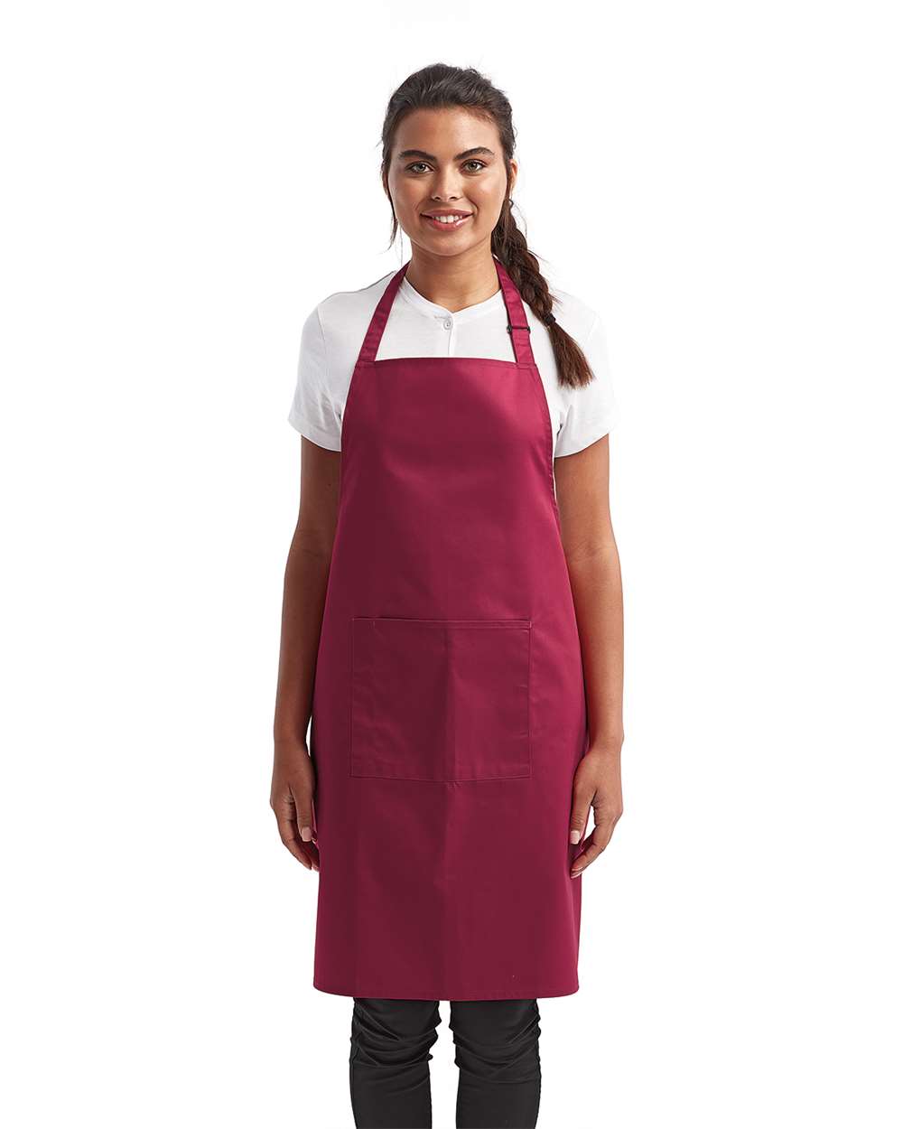 Artisan Collection by Reprime-RP154-Recycled Bib Apron with Pocket - Image 12