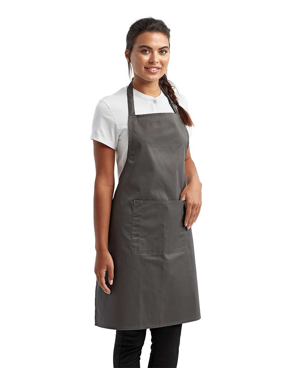 Artisan Collection by Reprime-RP154-Recycled Bib Apron with Pocket - Image 16