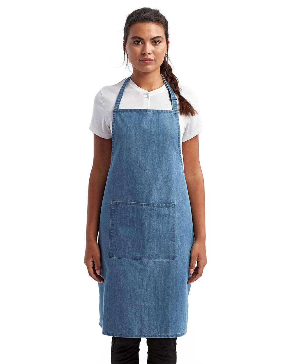 Artisan Collection by Reprime-RP154-Recycled Bib Apron with Pocket - Image 18