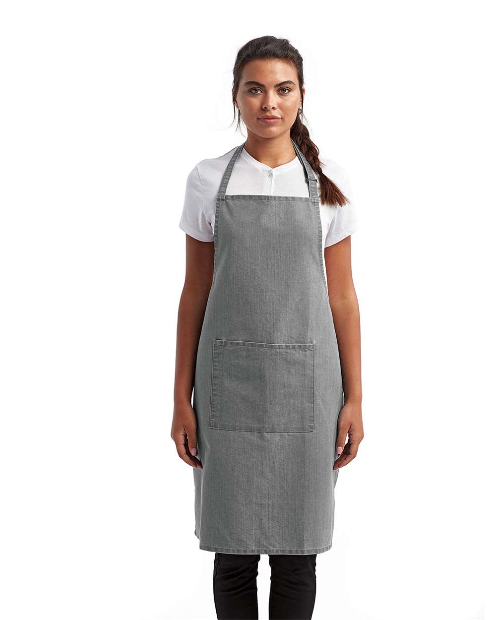 Artisan Collection by Reprime-RP154-Recycled Bib Apron with Pocket - Image 22