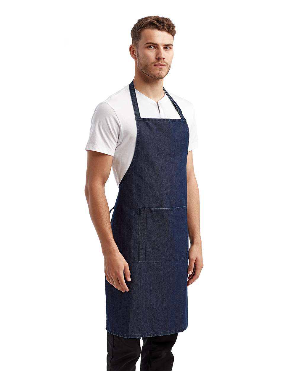 Artisan Collection by Reprime-RP154-Recycled Bib Apron with Pocket - Image 30