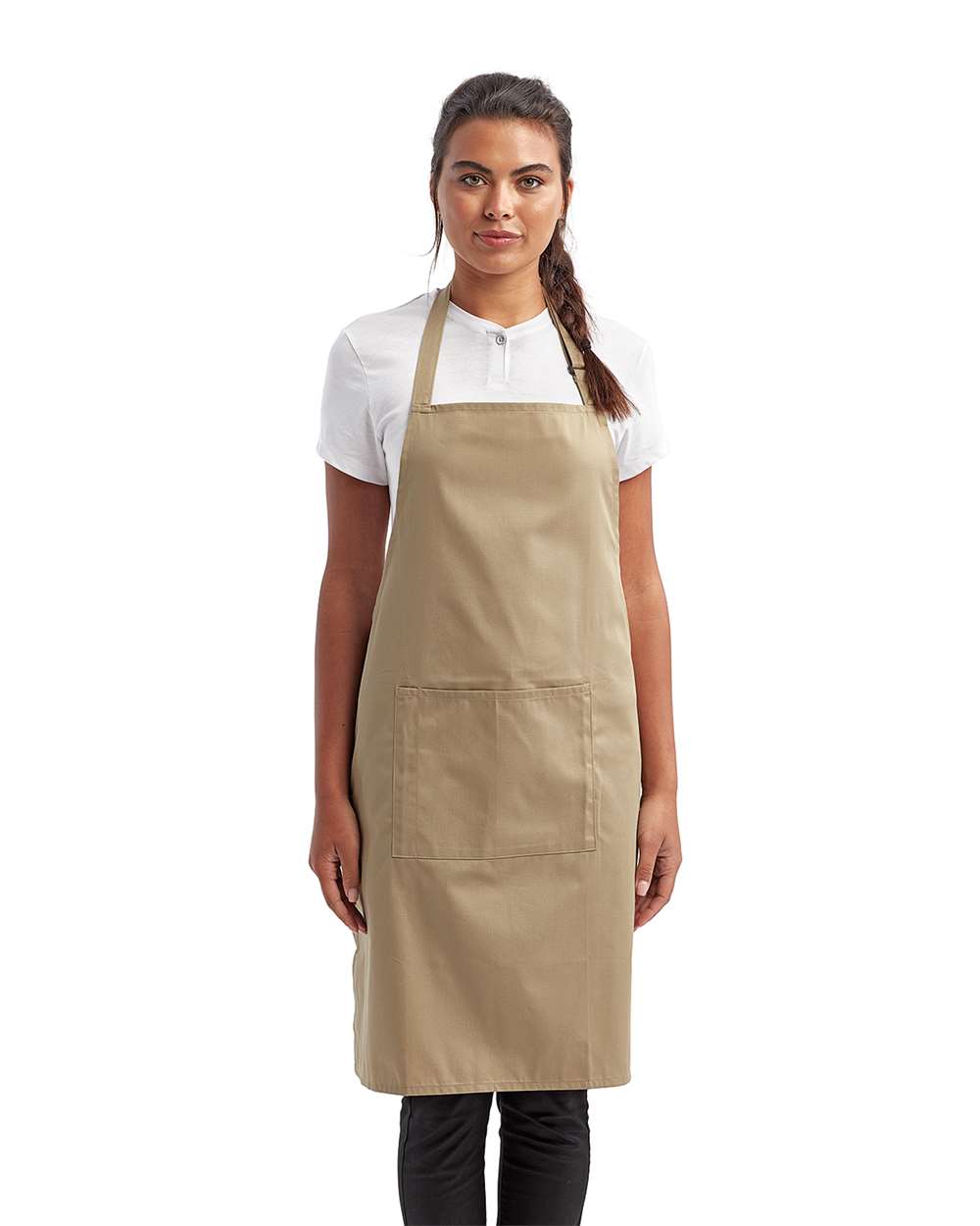 Artisan Collection by Reprime-RP154-Recycled Bib Apron with Pocket - Image 32