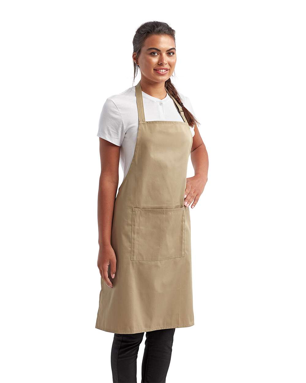 Artisan Collection by Reprime-RP154-Recycled Bib Apron with Pocket - Image 33