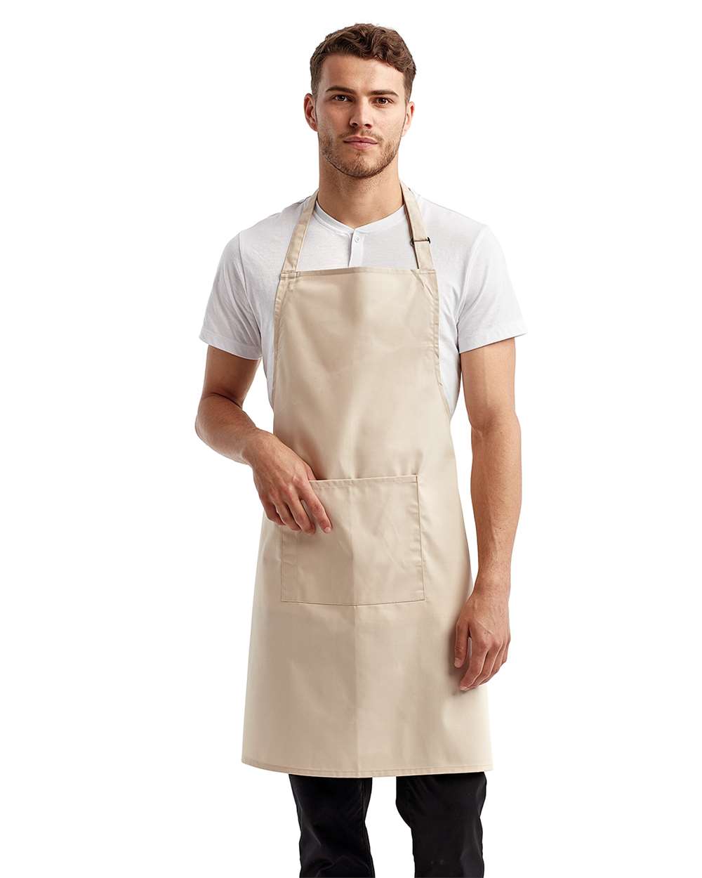 Artisan Collection by Reprime-RP154-Recycled Bib Apron with Pocket - Image 35