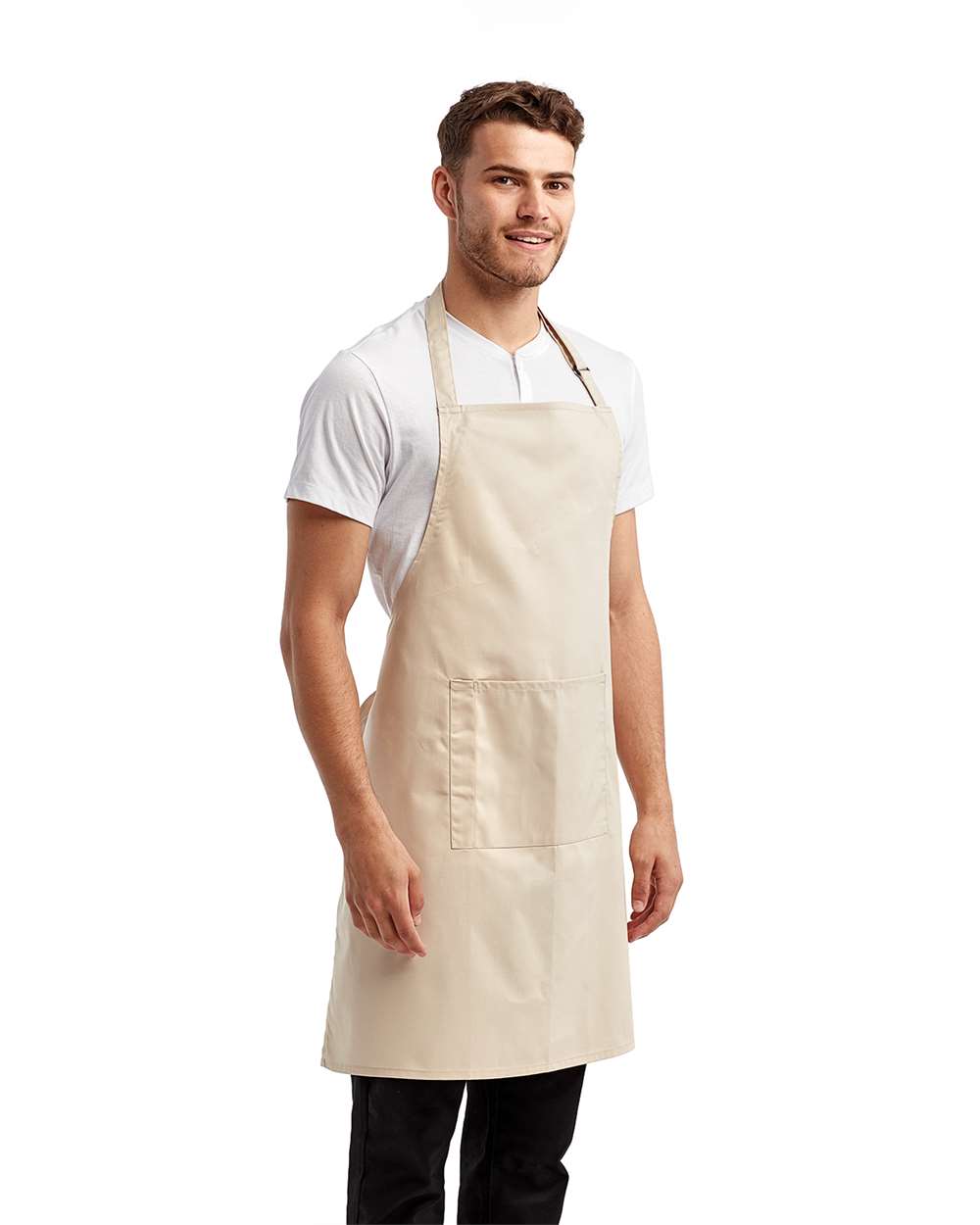 Artisan Collection by Reprime-RP154-Recycled Bib Apron with Pocket - Image 36