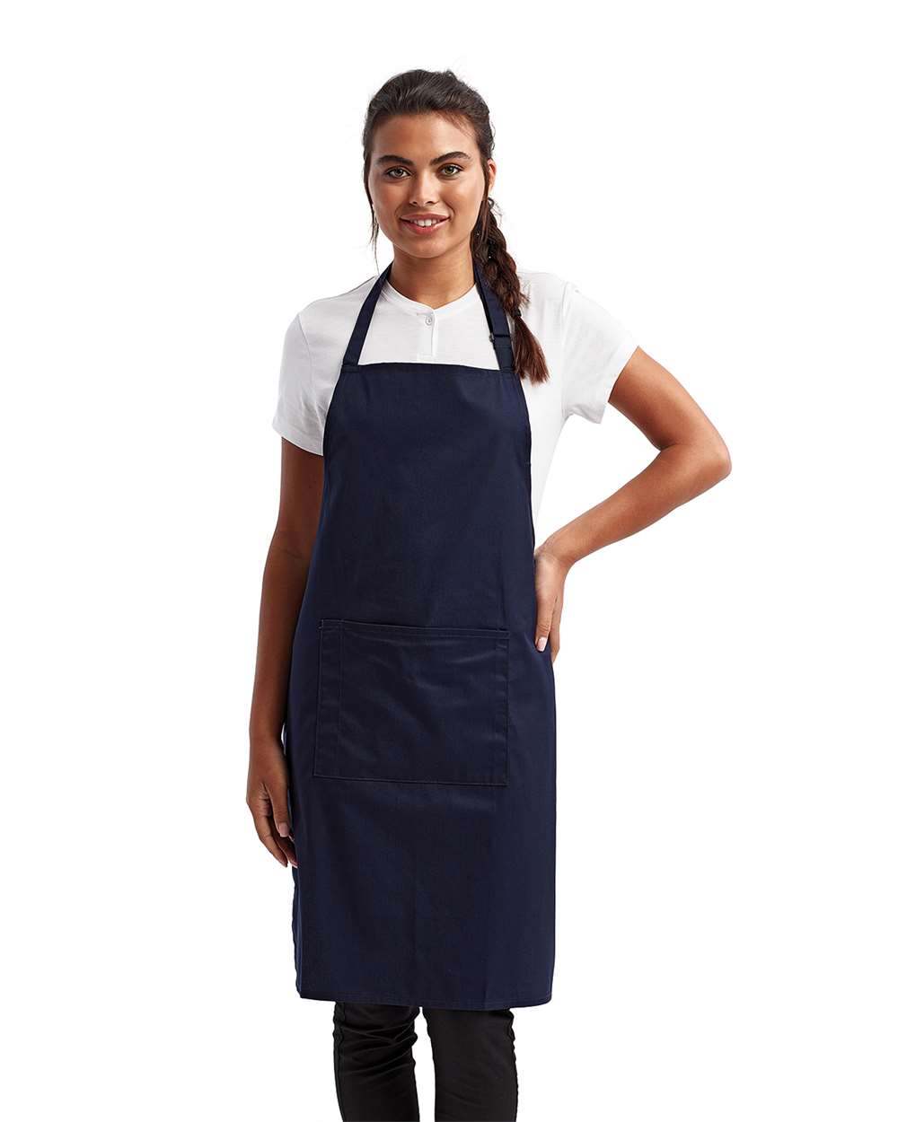 Artisan Collection by Reprime-RP154-Recycled Bib Apron with Pocket - Image 38