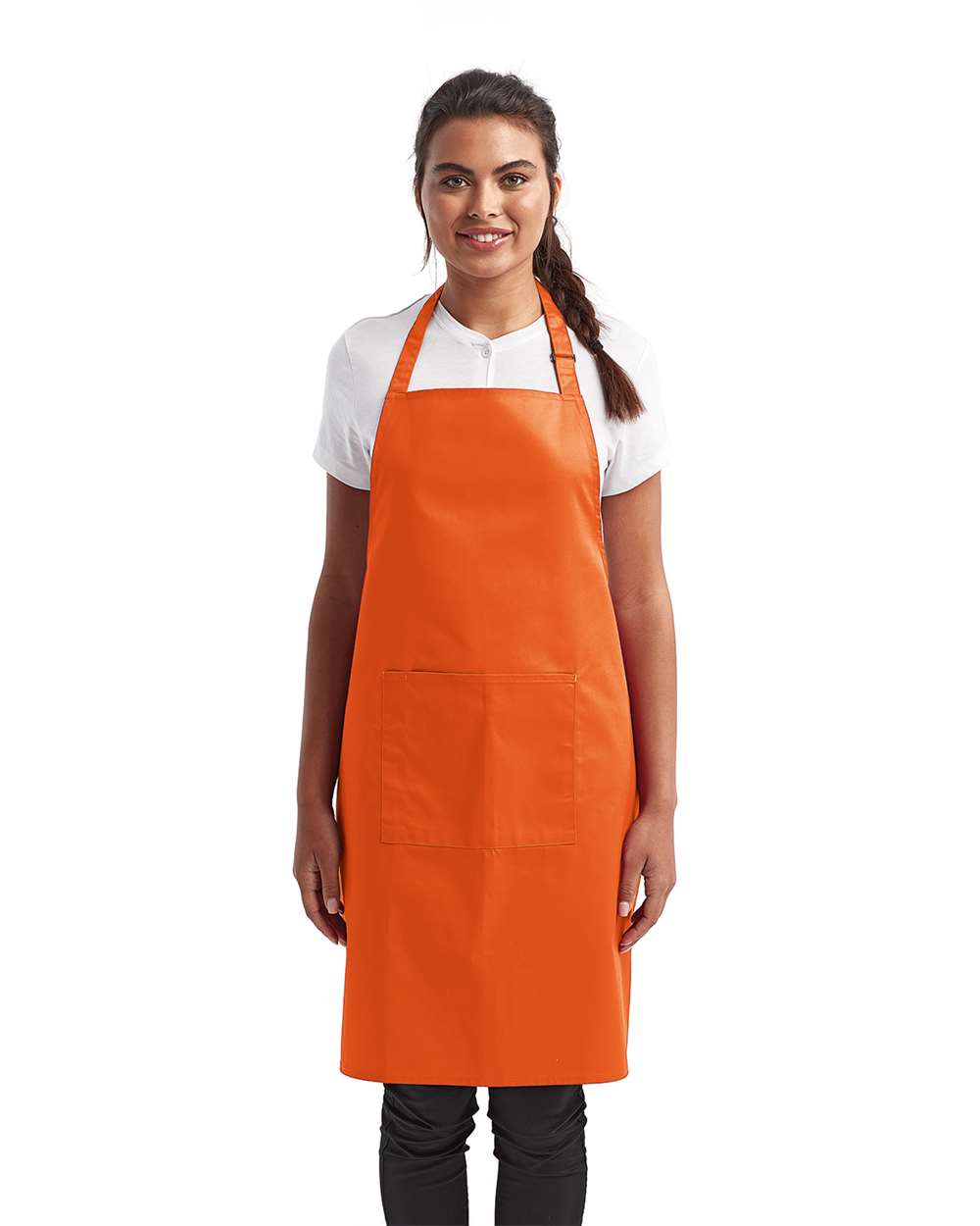 Artisan Collection by Reprime-RP154-Recycled Bib Apron with Pocket - Image 42