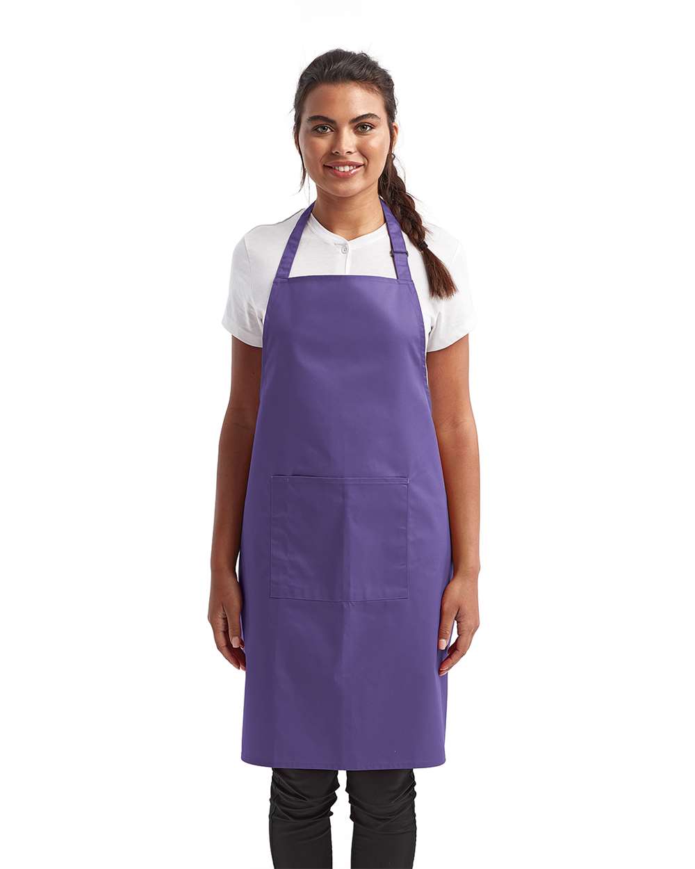 Artisan Collection by Reprime-RP154-Recycled Bib Apron with Pocket - Image 46