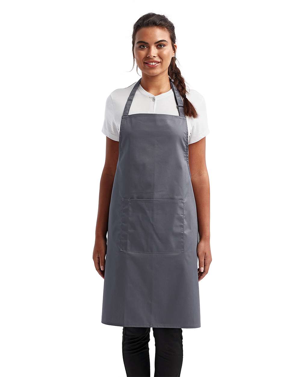 Artisan Collection by Reprime-RP154-Recycled Bib Apron with Pocket - Image 58
