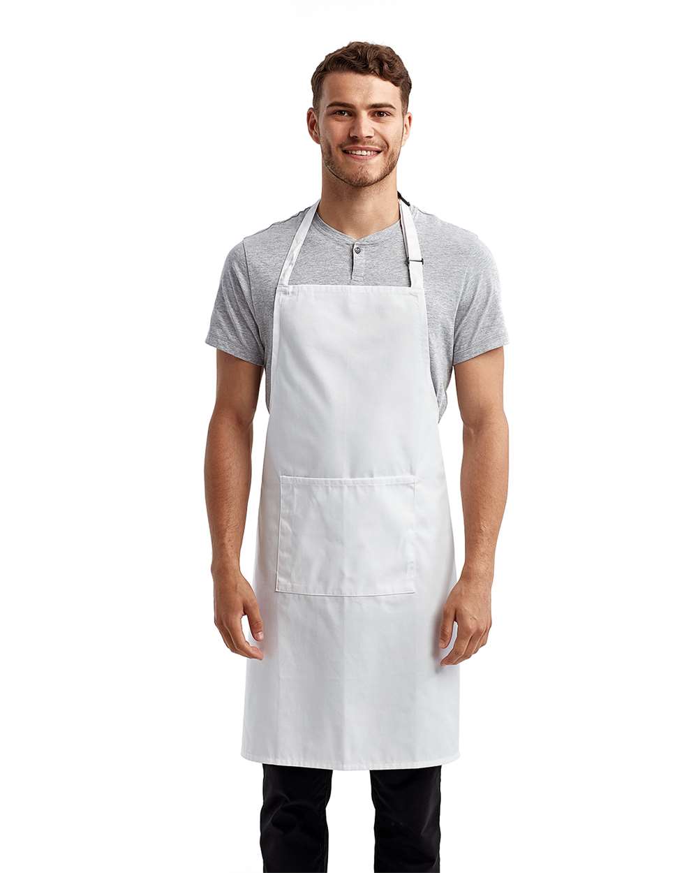 Artisan Collection by Reprime-RP154-Recycled Bib Apron with Pocket - Image 65