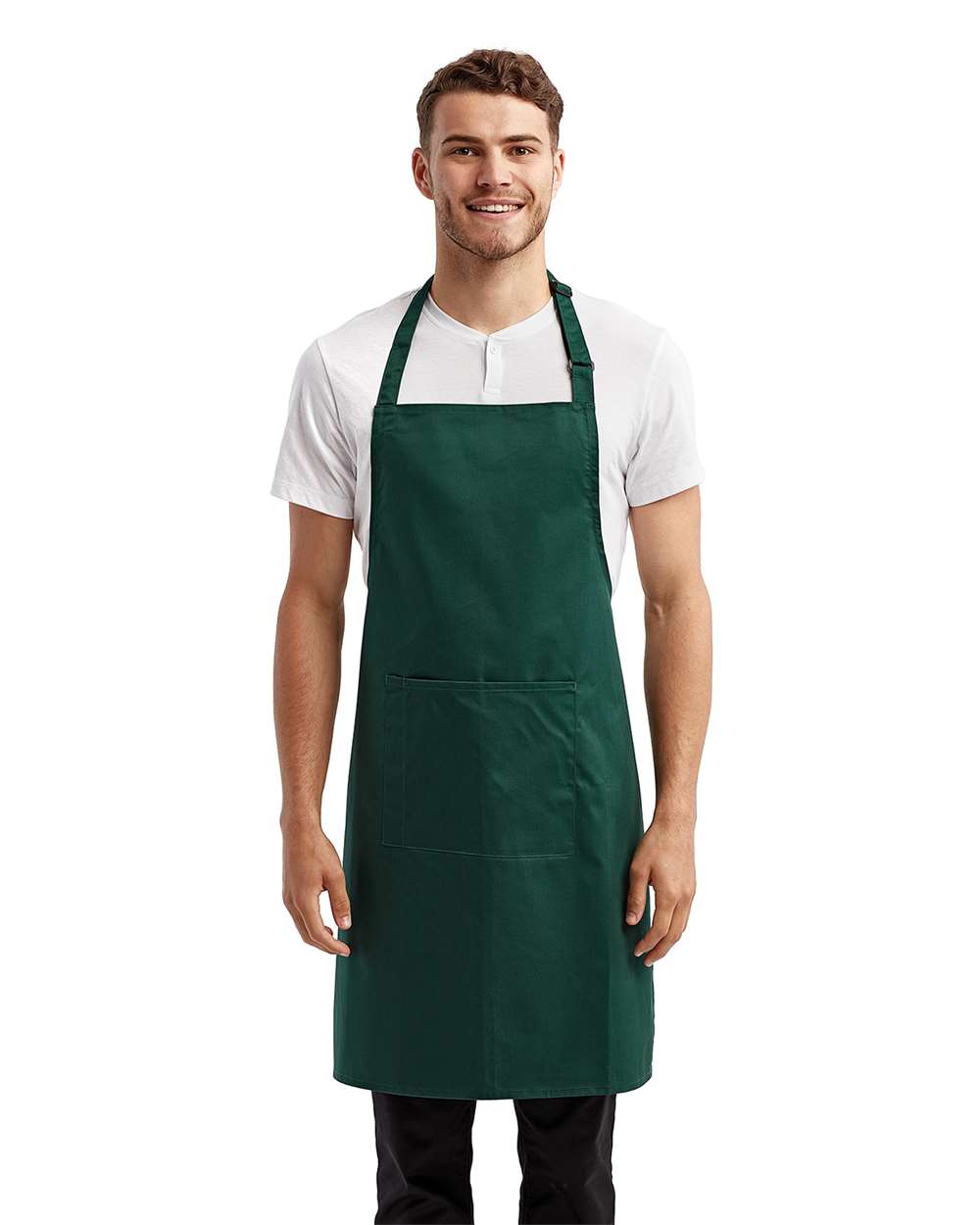 Artisan Collection by Reprime-RP154-Recycled Bib Apron with Pocket - Image 8