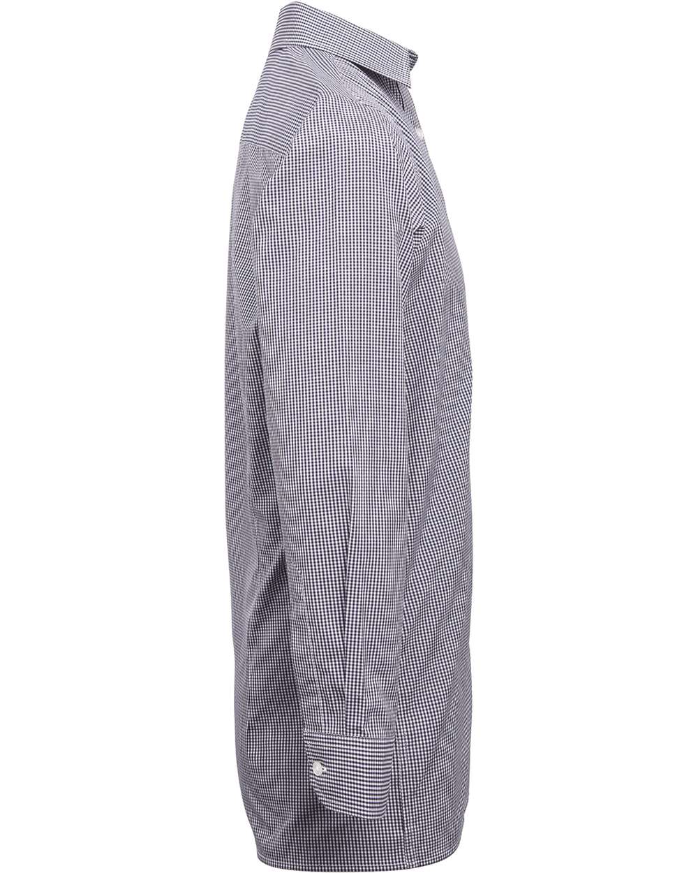 Artisan Collection by Reprime-RP220-Microcheck Gingham Long-Sleeve Cotton Shirt - Image 16
