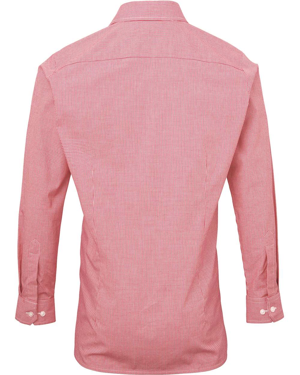 Artisan Collection by Reprime-RP220-Microcheck Gingham Long-Sleeve Cotton Shirt - Image 21