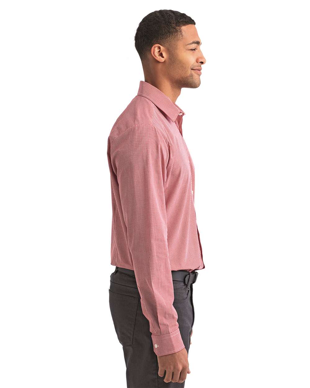 Artisan Collection by Reprime-RP220-Microcheck Gingham Long-Sleeve Cotton Shirt - Image 24
