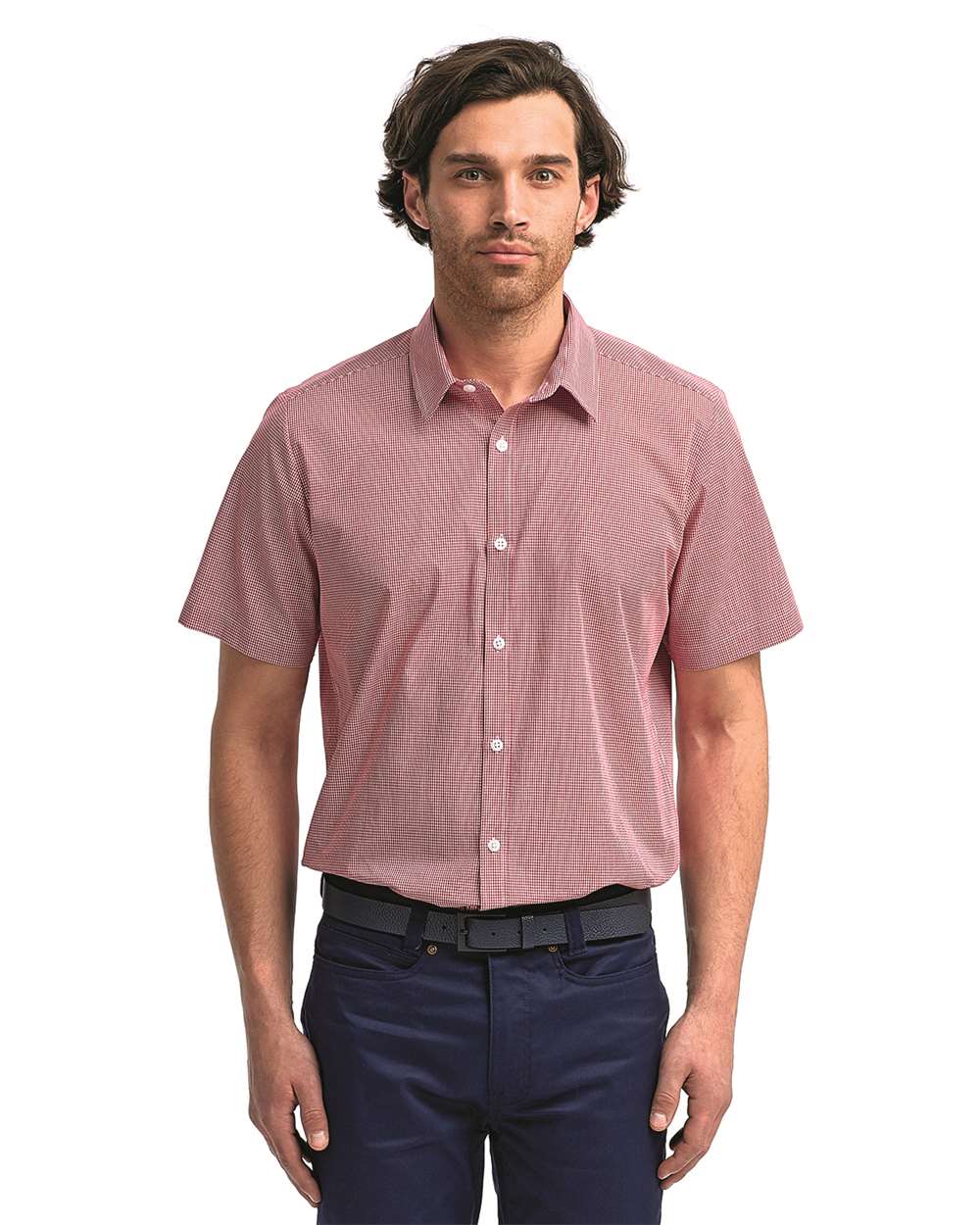 Artisan Collection by Reprime-RP221-Microcheck Gingham Cotton Shirt - Image 23