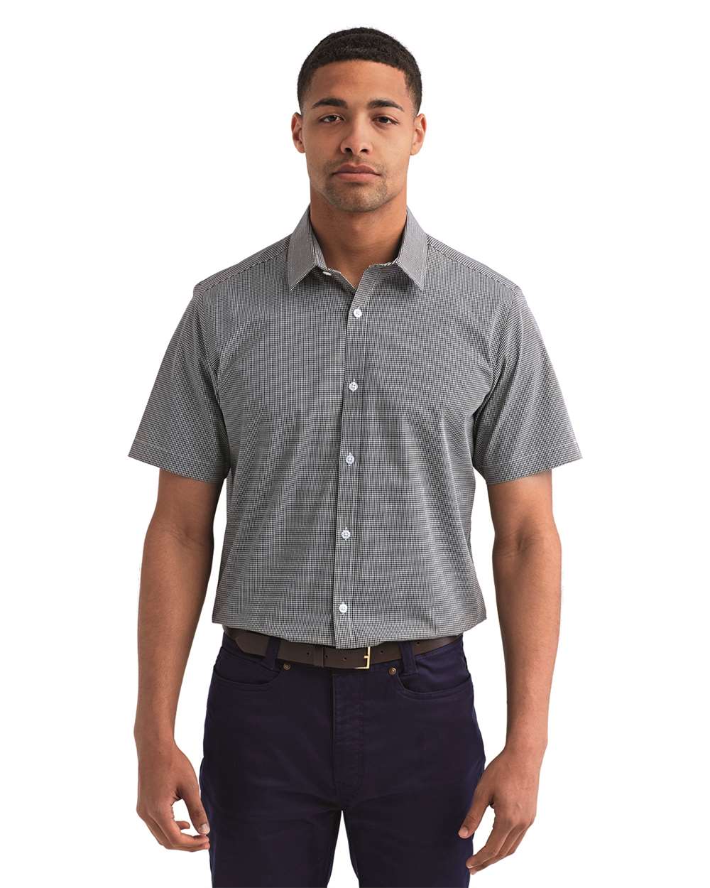 Artisan Collection by Reprime-RP221-Microcheck Gingham Cotton Shirt - Image 4