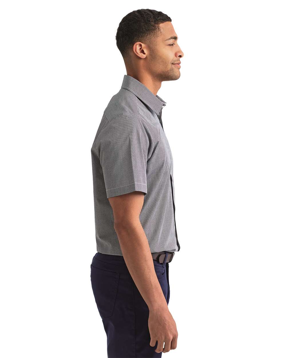 Artisan Collection by Reprime-RP221-Microcheck Gingham Cotton Shirt - Image 5