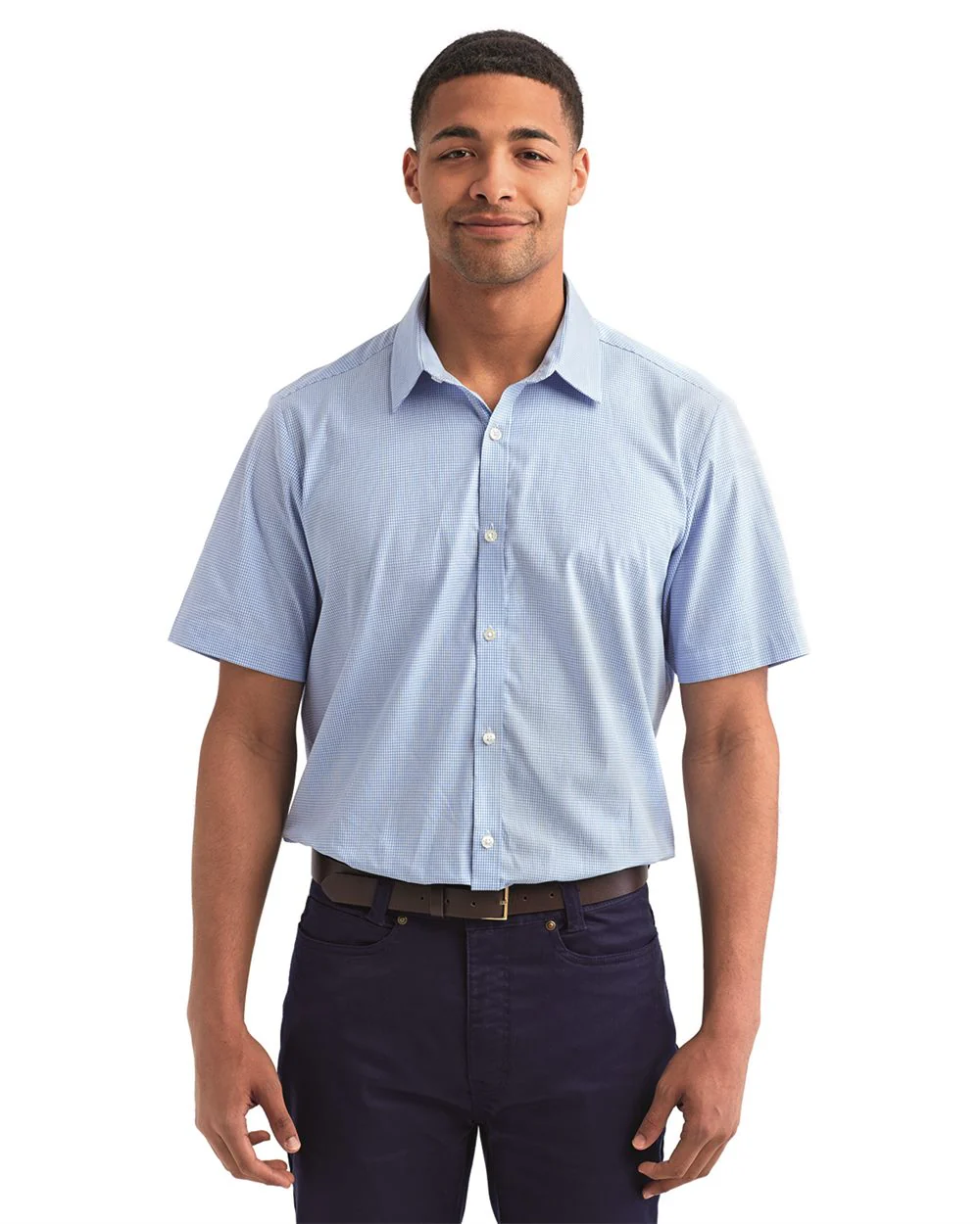 Artisan Collection by Reprime-RP221-Microcheck Gingham Cotton Shirt - Image 7