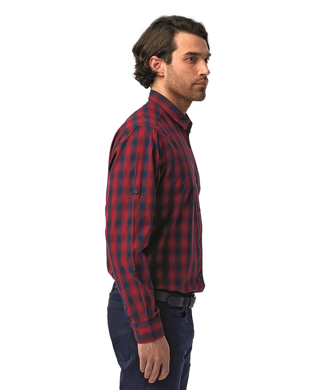 Artisan Collection by Reprime-RP250-Mulligan Check Long-Sleeve Cotton Shirt - Image 12