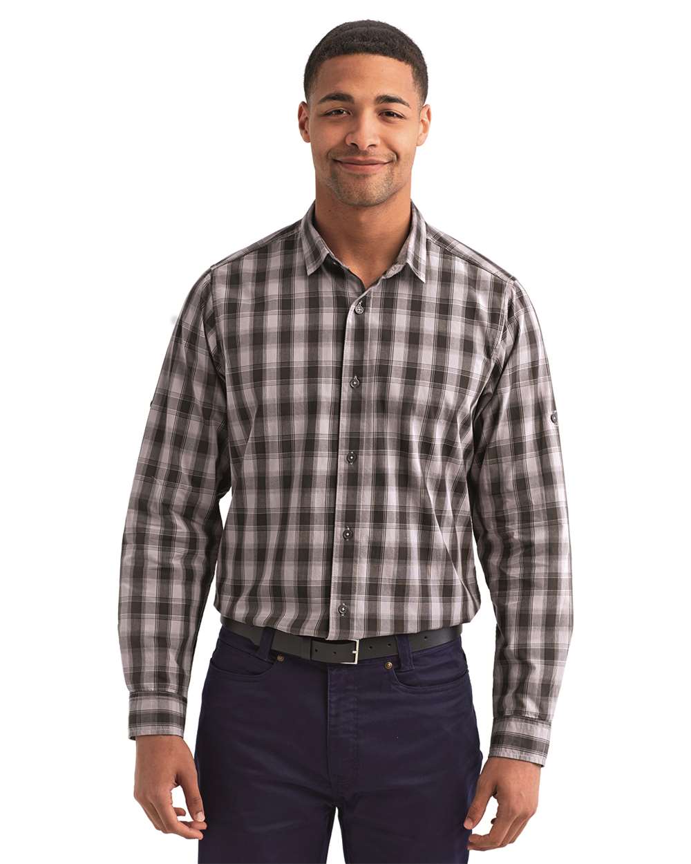 Artisan Collection by Reprime-RP250-Mulligan Check Long-Sleeve Cotton Shirt - Image 17