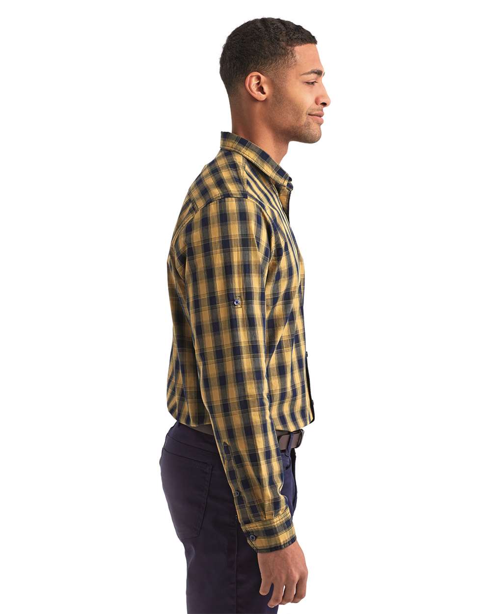 Artisan Collection by Reprime-RP250-Mulligan Check Long-Sleeve Cotton Shirt - Image 5
