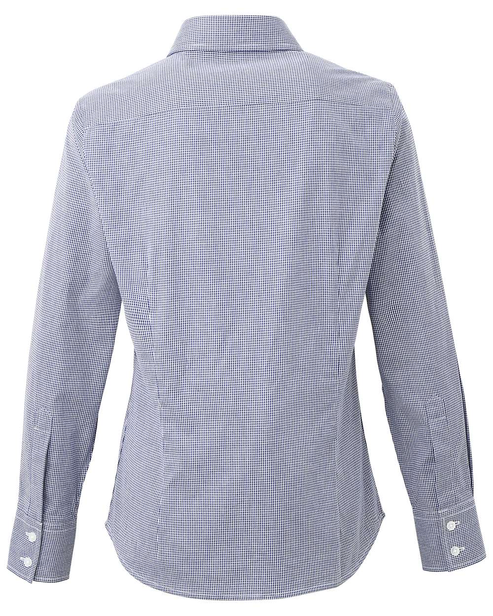 Artisan Collection by Reprime-RP320-Women's Microcheck Gingham Cotton Shirt - Image 15