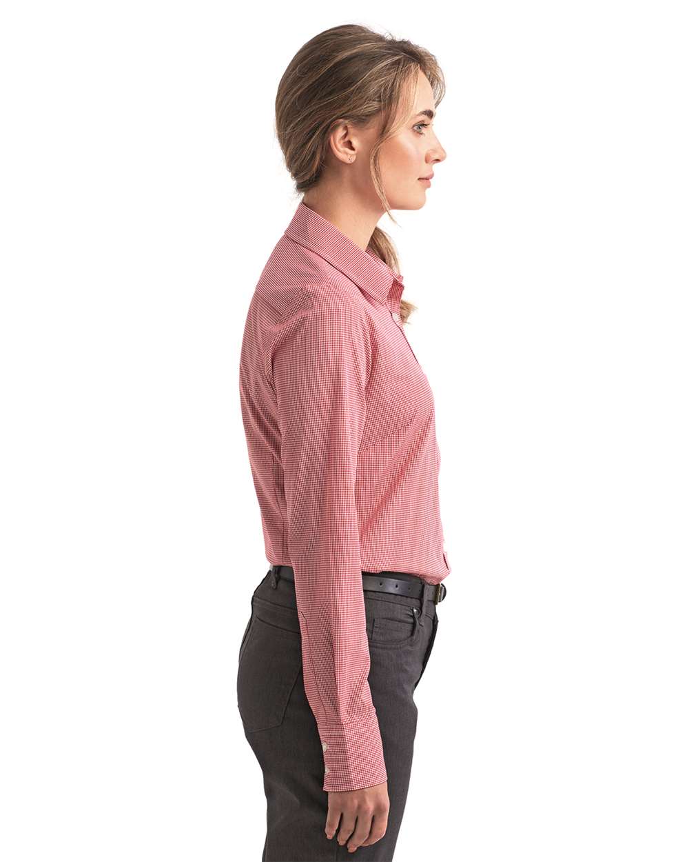 Artisan Collection by Reprime-RP320-Women's Microcheck Gingham Cotton Shirt - Image 24