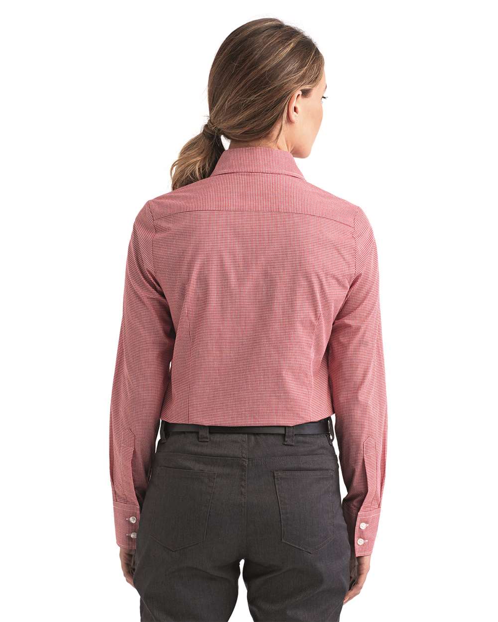 Artisan Collection by Reprime-RP320-Women's Microcheck Gingham Cotton Shirt - Image 25