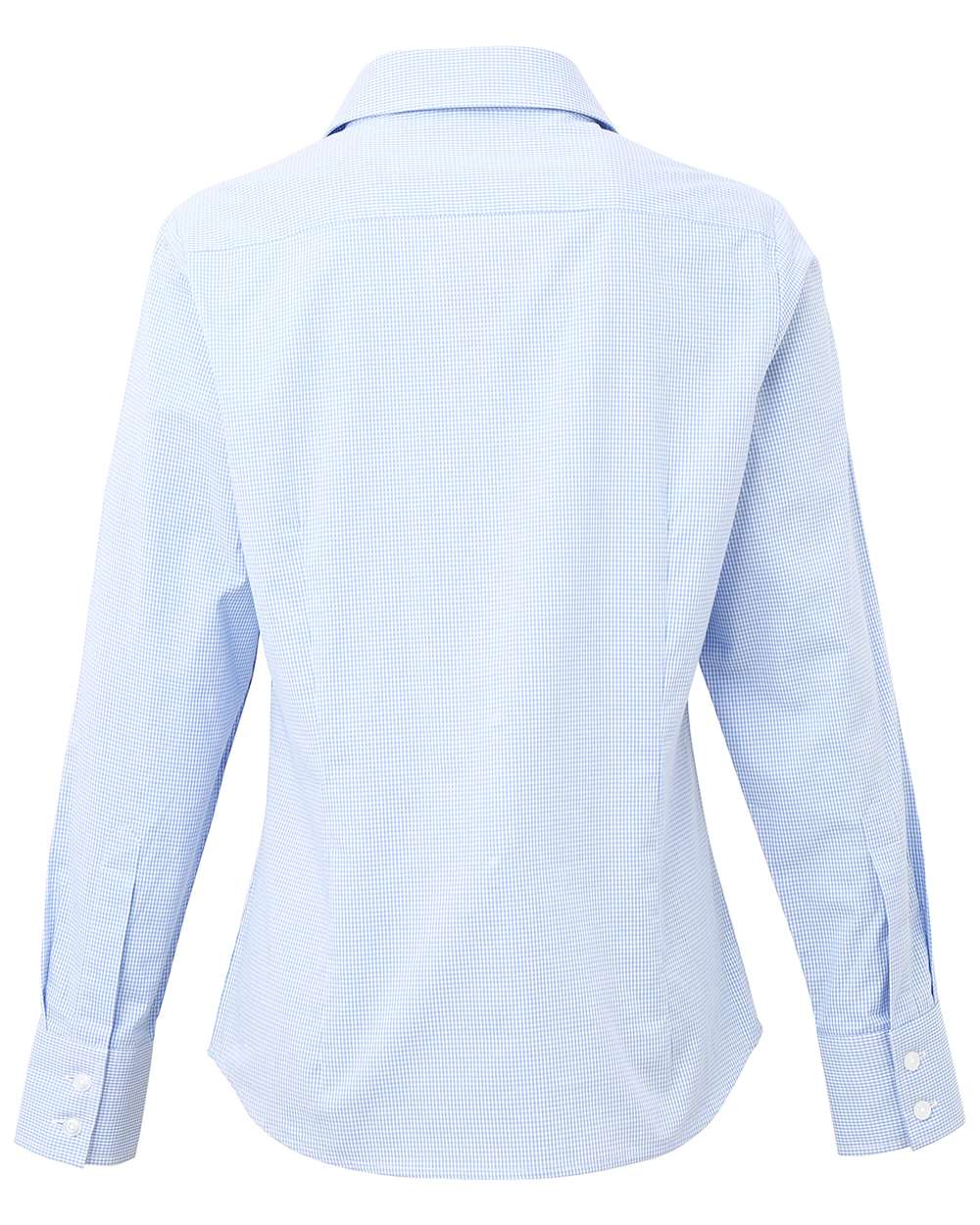 Artisan Collection by Reprime-RP320-Women's Microcheck Gingham Cotton Shirt - Image 9
