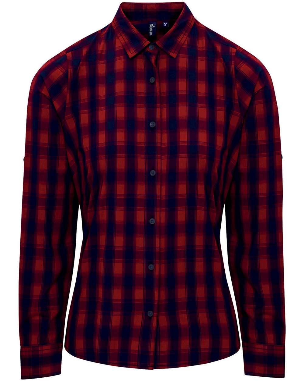 Artisan Collection by Reprime-RP350-Women's Mulligan Check Long Sleeve Cotton Dress Shirt - Image 8