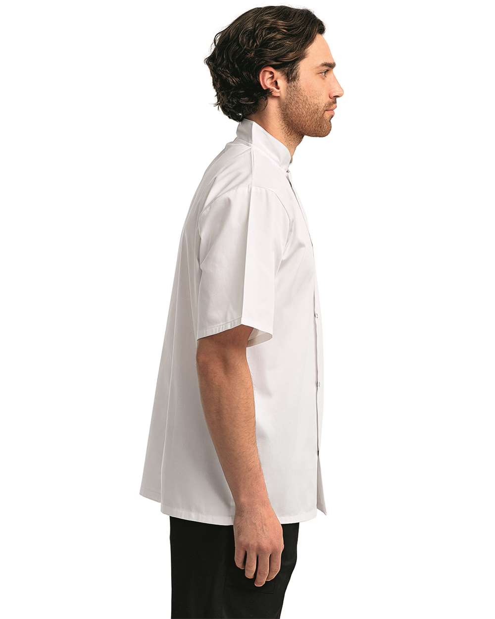Artisan Collection by Reprime-RP664-Ten Studded Front Chef Short Sleeve Coat - Image 12