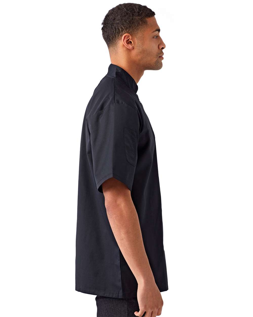 Artisan Collection by Reprime-RP664-Ten Studded Front Chef Short Sleeve Coat - Image 5