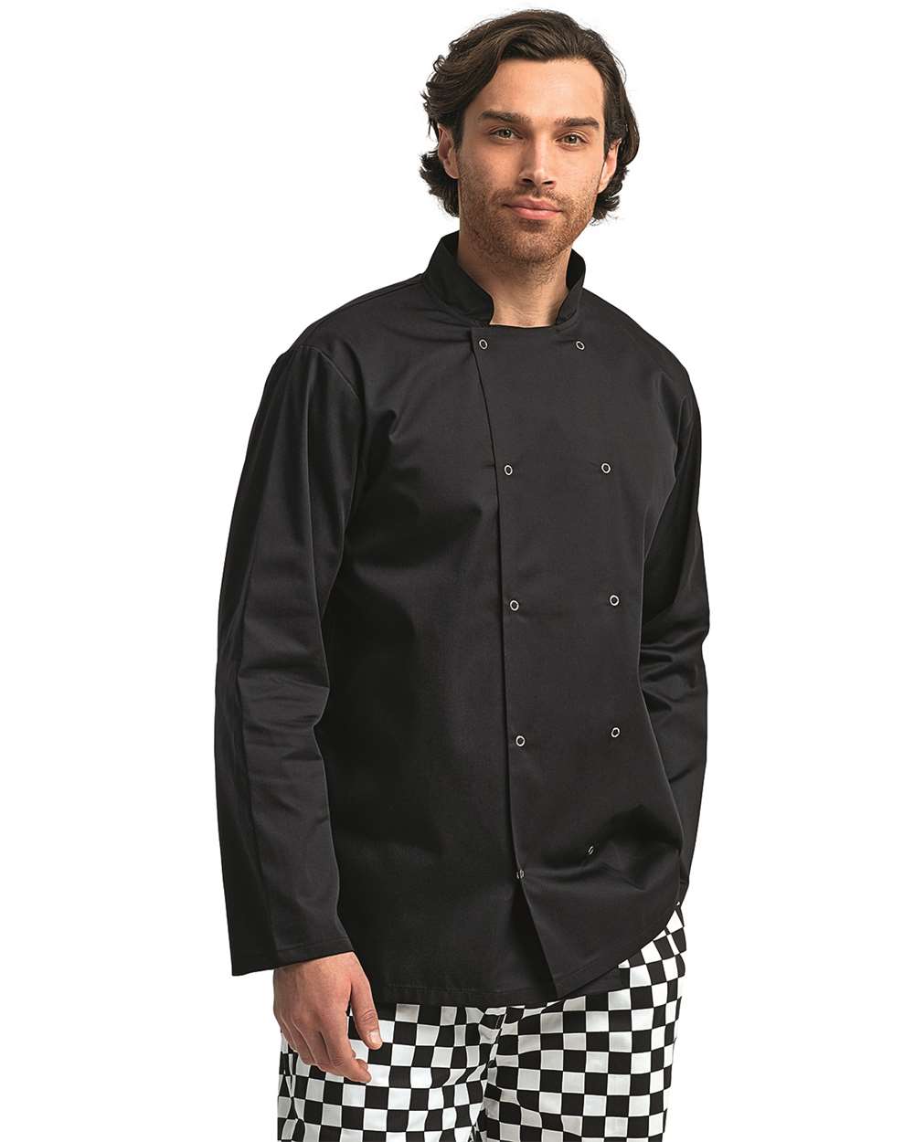 Artisan Collection by Reprime-RP665-Ten Studded Front Chef Coat - Image 4