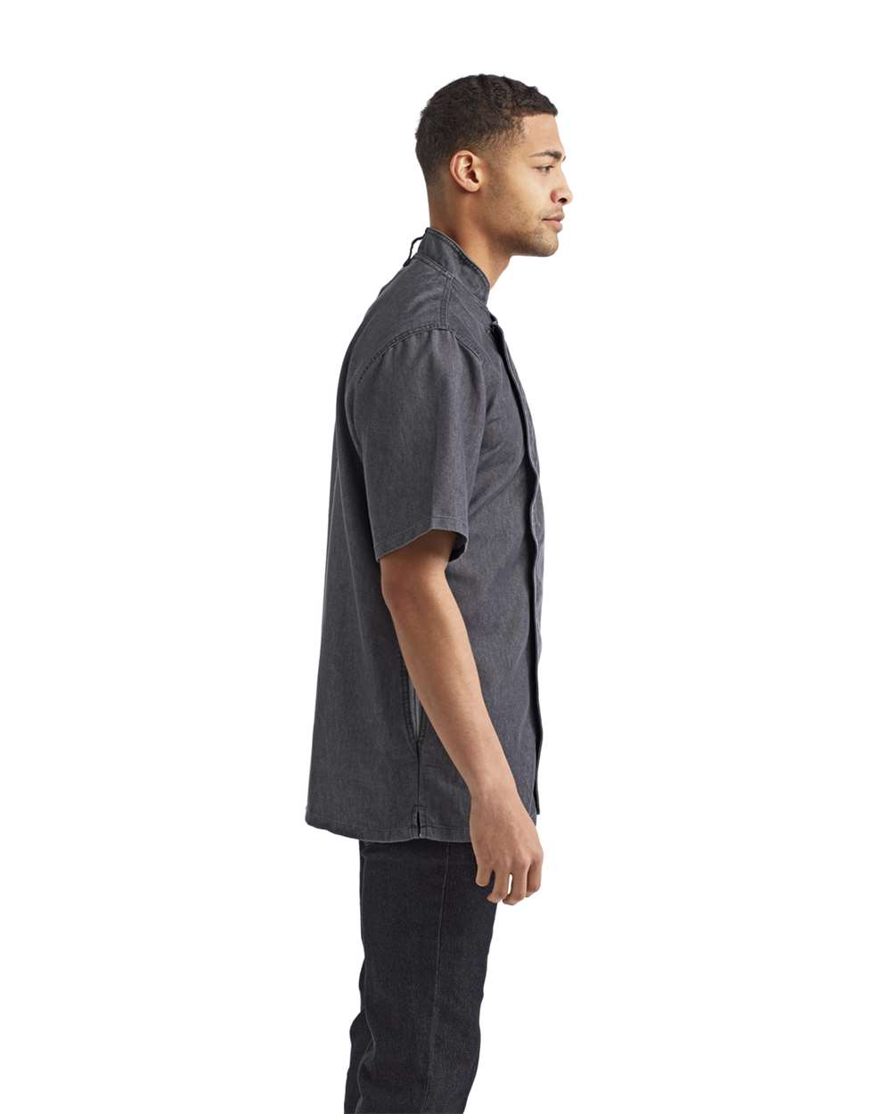 Artisan Collection by Reprime-RP906-Zip-Close Short Sleeve Chef's Coat - Image 3