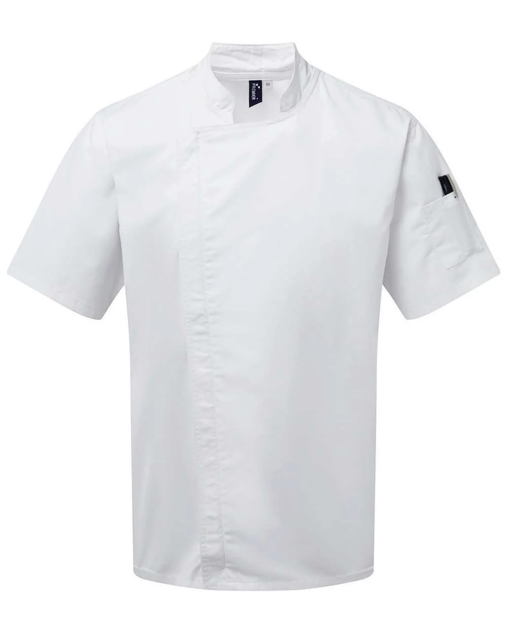 Artisan Collection by Reprime-RP906-Zip-Close Short Sleeve Chef's Coat - Image 6