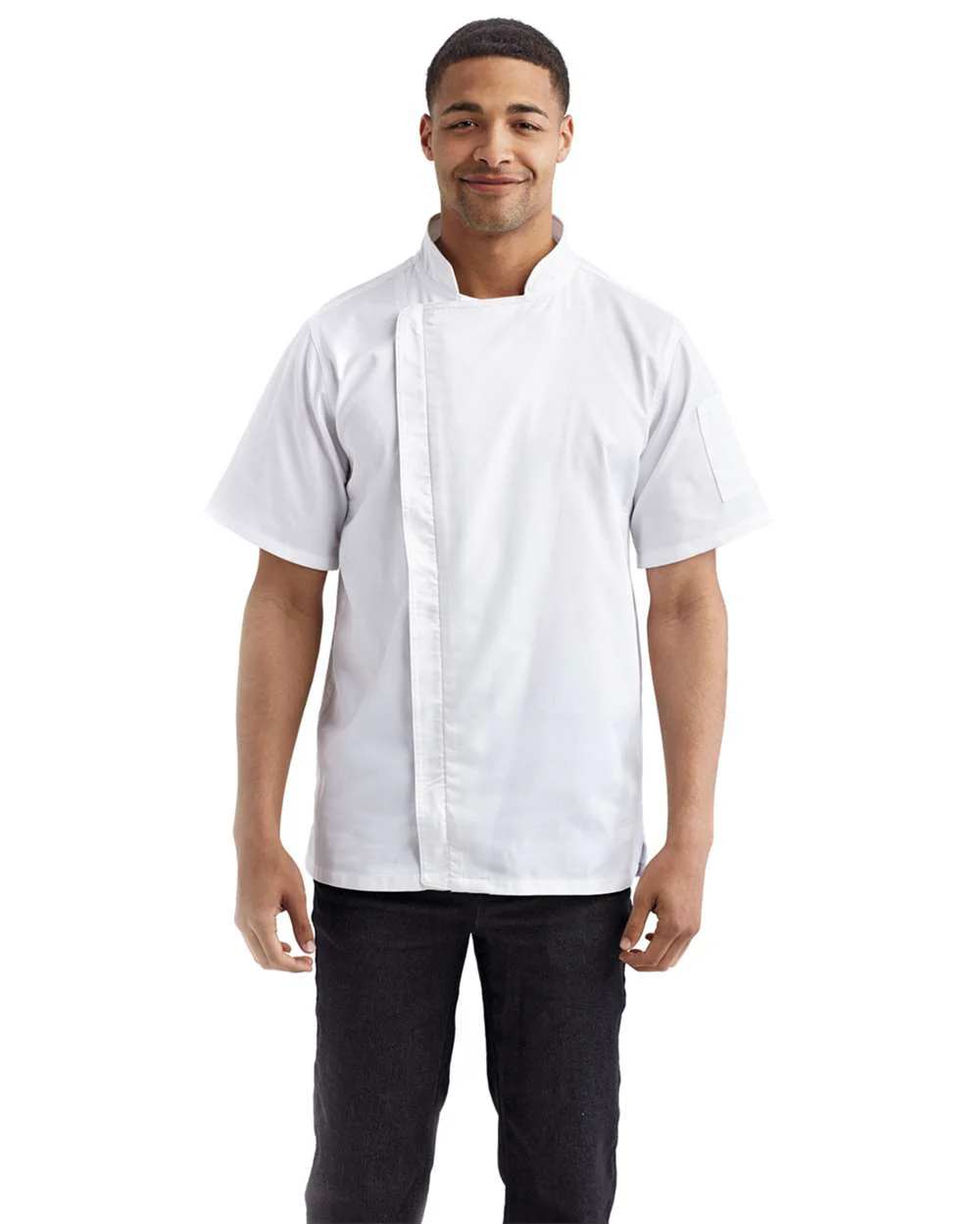 Artisan Collection by Reprime-RP906-Zip-Close Short Sleeve Chef's Coat - Image 7