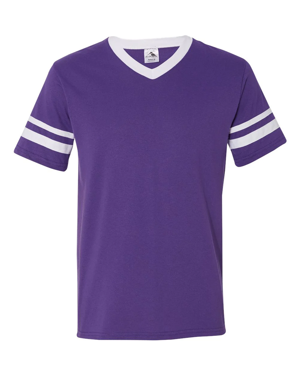 Augusta Sportswear-360-V-Neck Jersey with Striped Sleeves - Image 10