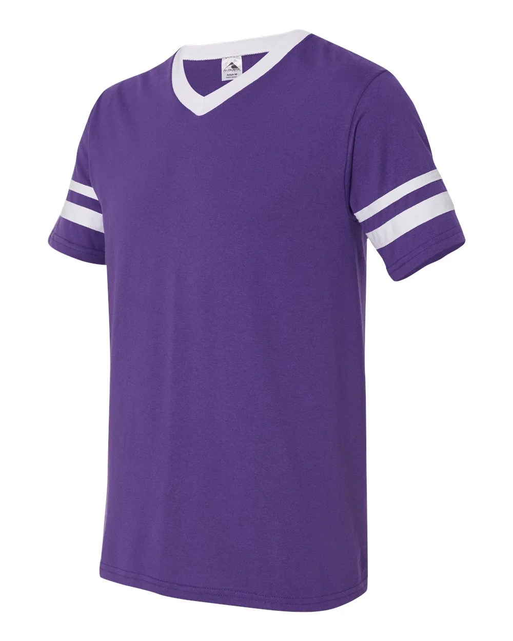 Augusta Sportswear-360-V-Neck Jersey with Striped Sleeves - Image 12