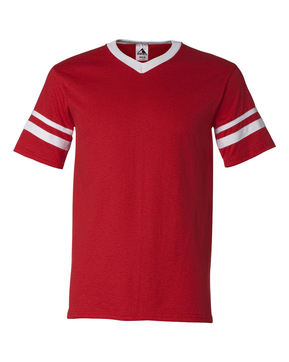 Augusta Sportswear-360-V-Neck Jersey with Striped Sleeves - Image 13