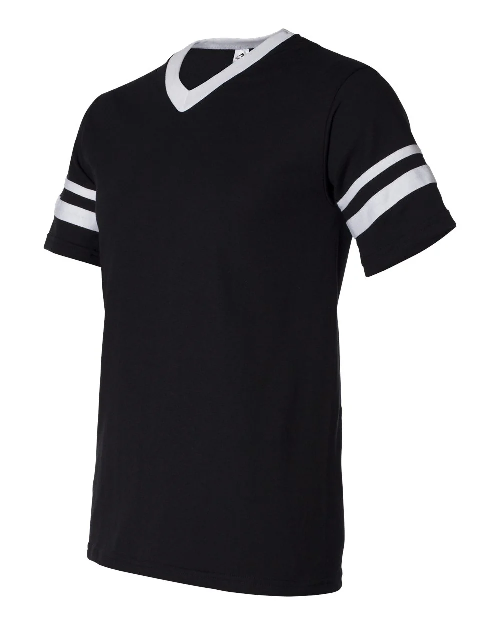 Augusta Sportswear-360-V-Neck Jersey with Striped Sleeves - Image 4
