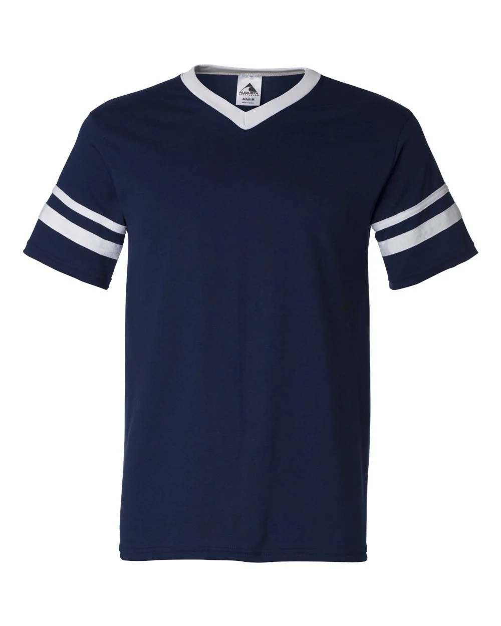Augusta Sportswear-360-V-Neck Jersey with Striped Sleeves - Image 7