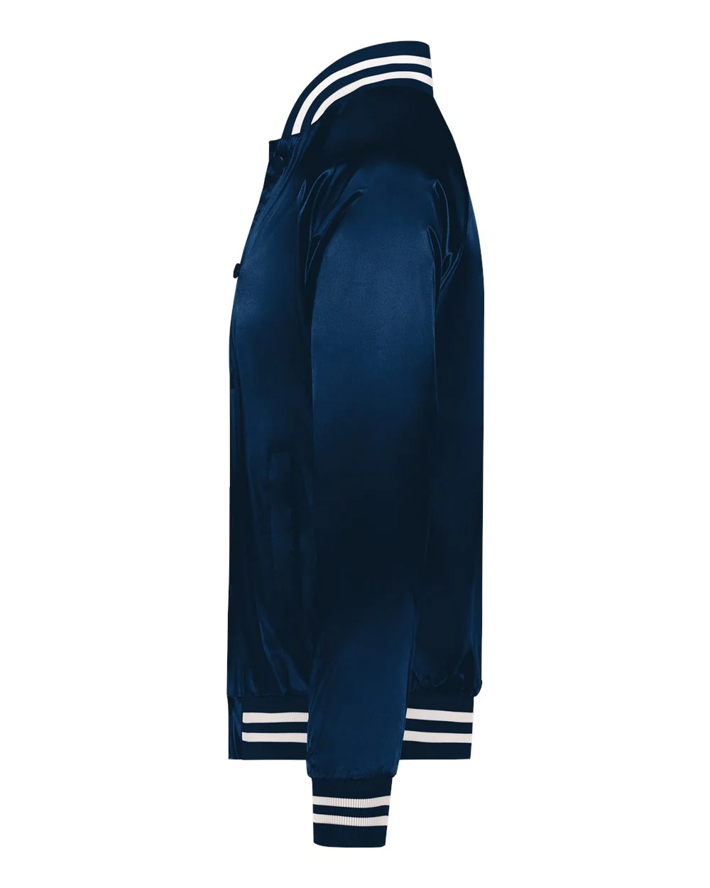 Augusta Sportswear-3610-Satin Baseball Jacket Striped Trim - Image 7