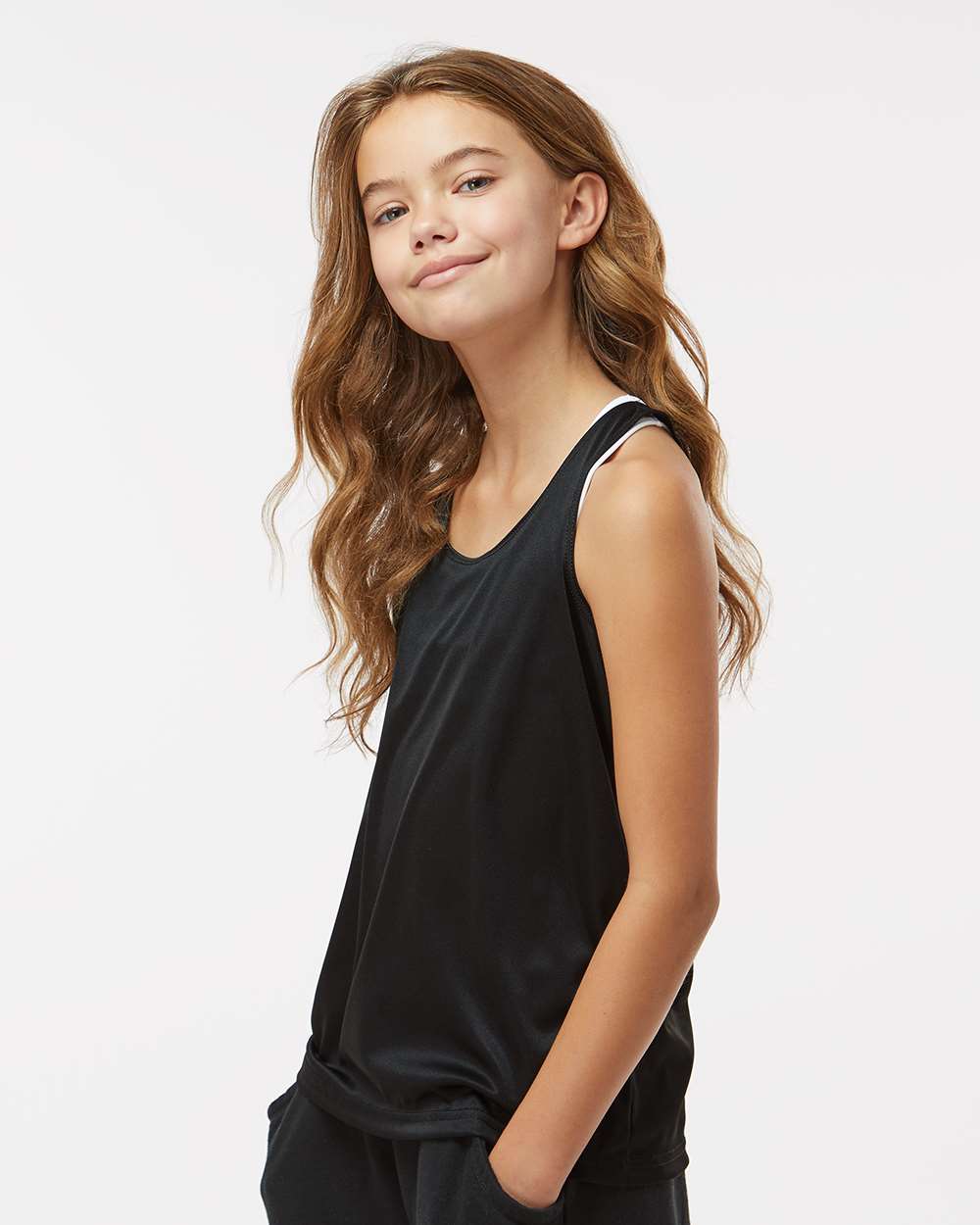 Badger-2166-Girls’ B-Core Racerback Tank Top - Image 5